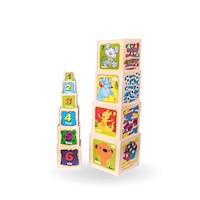 Juego Didáctico Cubos Apilables X10